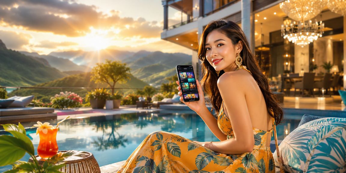 Mô hình sử dụng ứng dụng casino tại vùng núi Sapa với phong cảnh thiên nhiên
